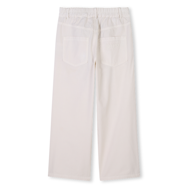 Flared poplin trousers KENZO KIDS 
                    GIRL