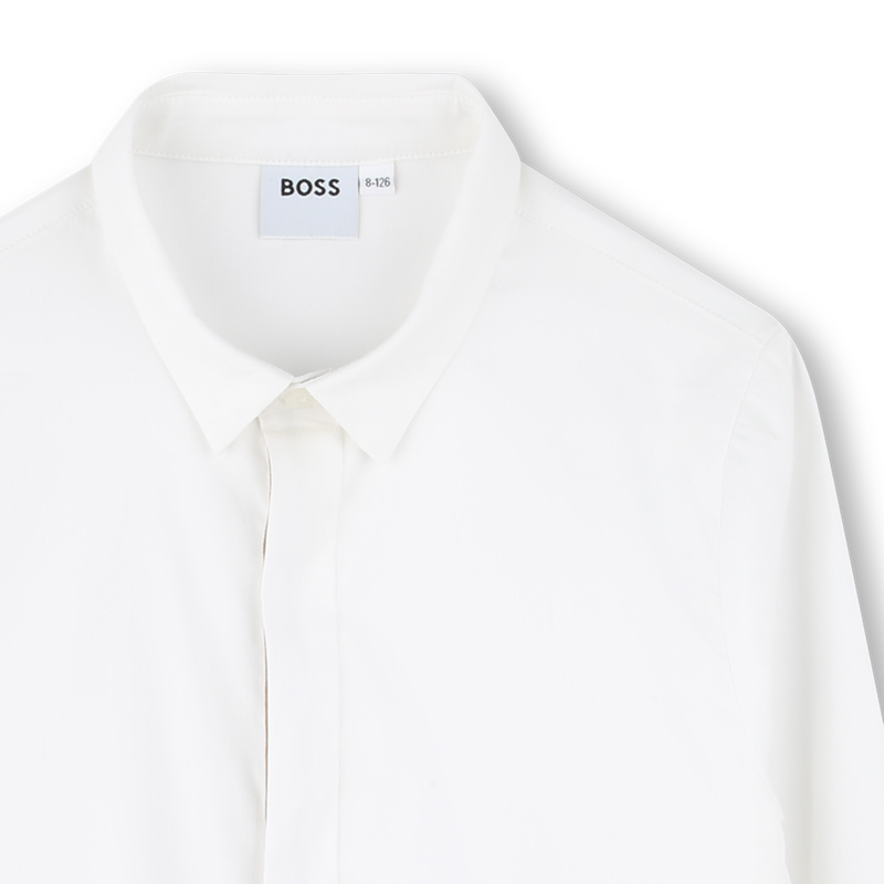 Fitted poplin shirt BOSS 
                    BOY