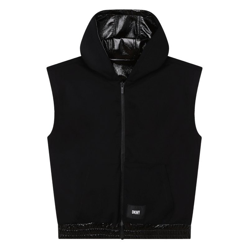Reversible hooded vest DKNY 
                    GIRL