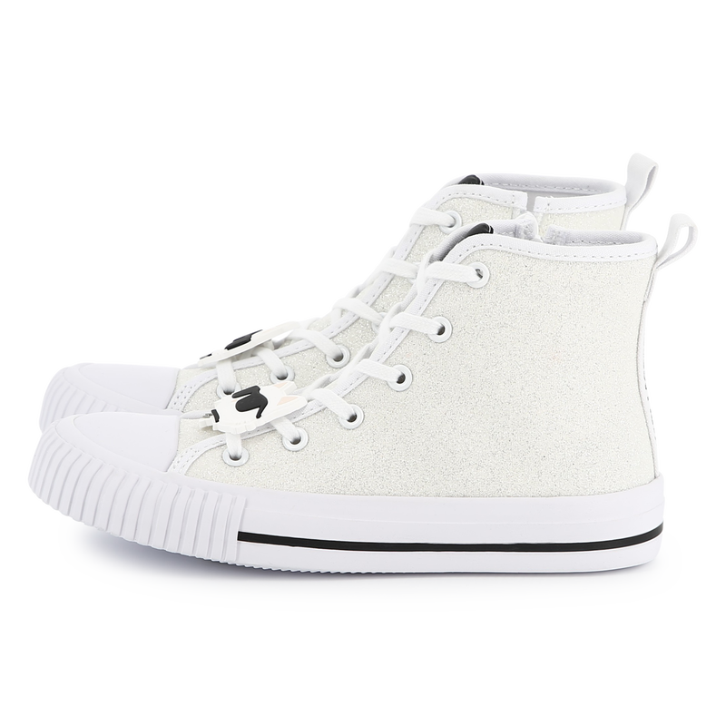 Lace-up high-top sneakers KARL LAGERFELD KIDS 
                    GIRL
