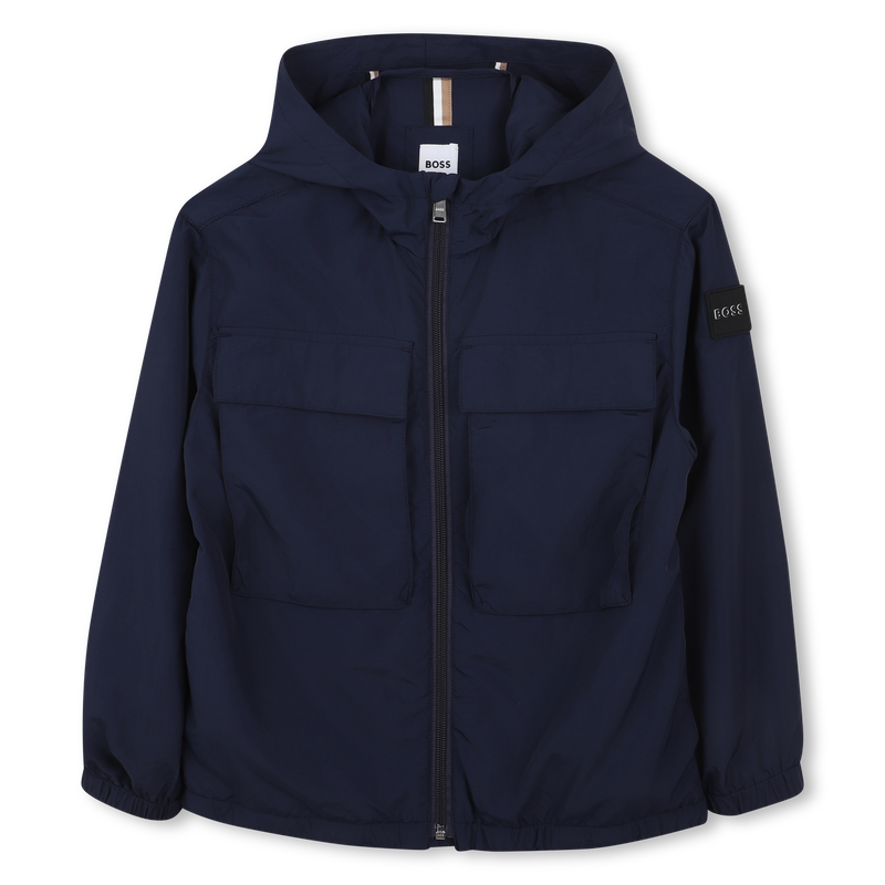 Hooded zip-up windbreaker BOSS 
                    BOY