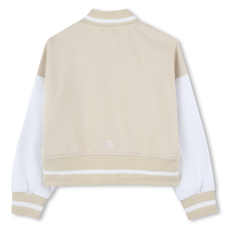 Two-tone fleece bomber jacket GIVENCHY 
                    GIRL