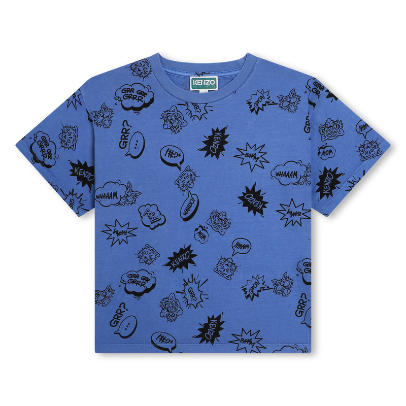 Printed cotton T-shirt KENZO KIDS 
                    BOY