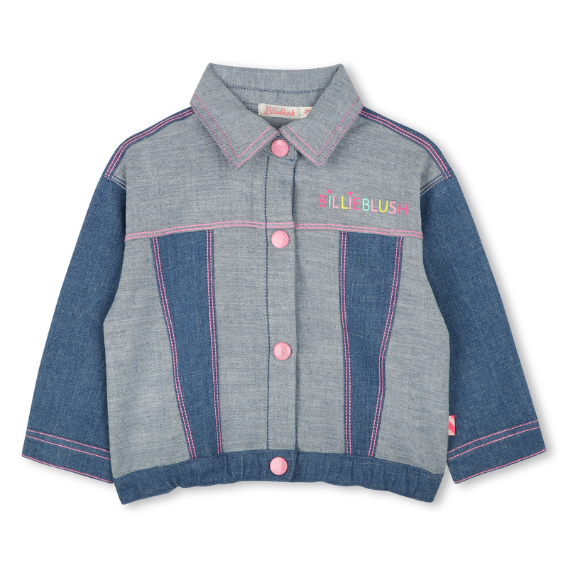 Denim jacket with prints BILLIEBLUSH 
                    GIRL