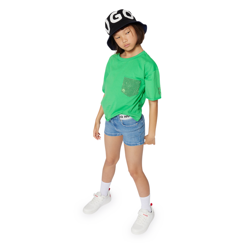 Denim shorts with pockets HUGO 
                    GIRL