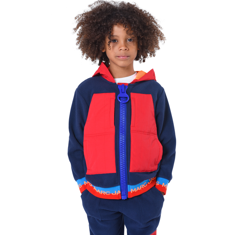Fleece zip-up hoodie THE MARC JACOBS 
                    BOY
