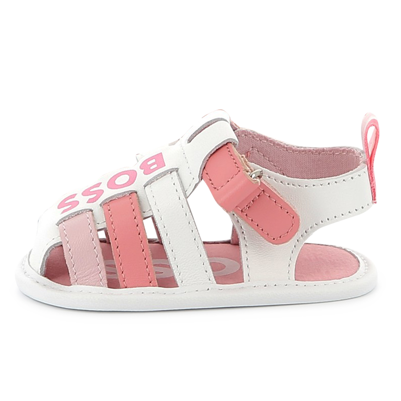 Velcro leather sandals BOSS 
                    GIRL