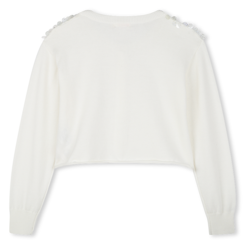 Cotton cardigan with sequins BILLIEBLUSH 
                    GIRL