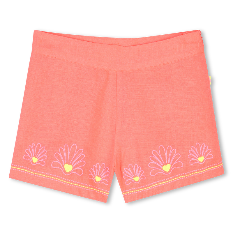 Embroidered zip-up shorts BILLIEBLUSH 
                    GIRL