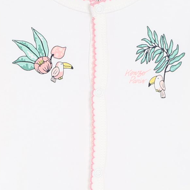 Cotton Press Stud Pajamas KENZO KIDS 
                    GIRL