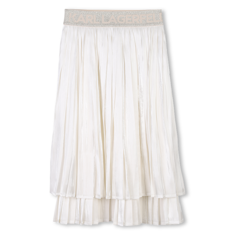Pleated voile skirt KARL LAGERFELD KIDS 
                    GIRL