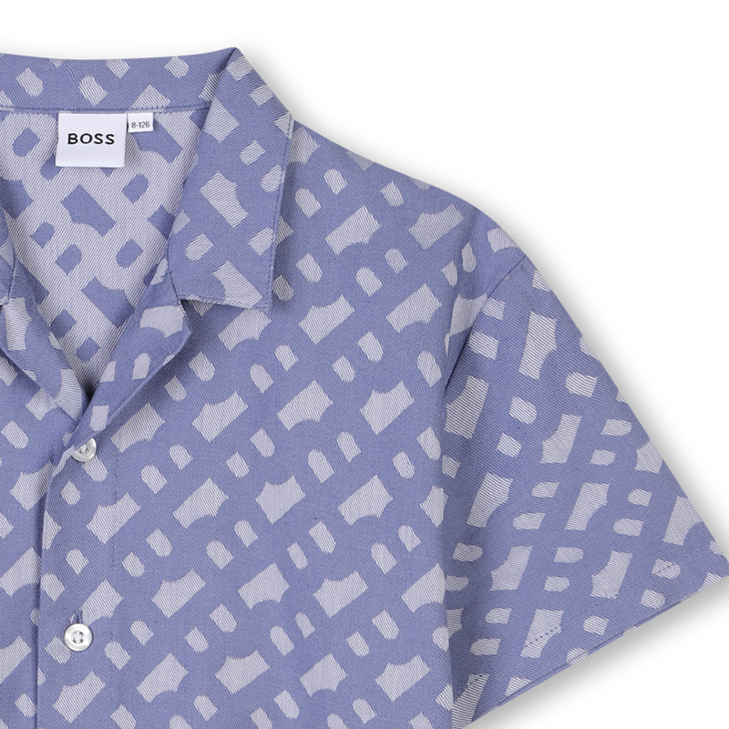 Short-sleeved cotton shirt BOSS 
                    BOY