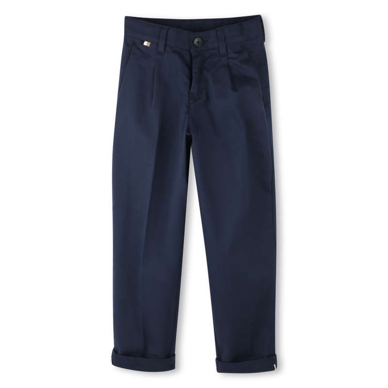Plain Twill Chino Trousers BOSS 
                    BOY