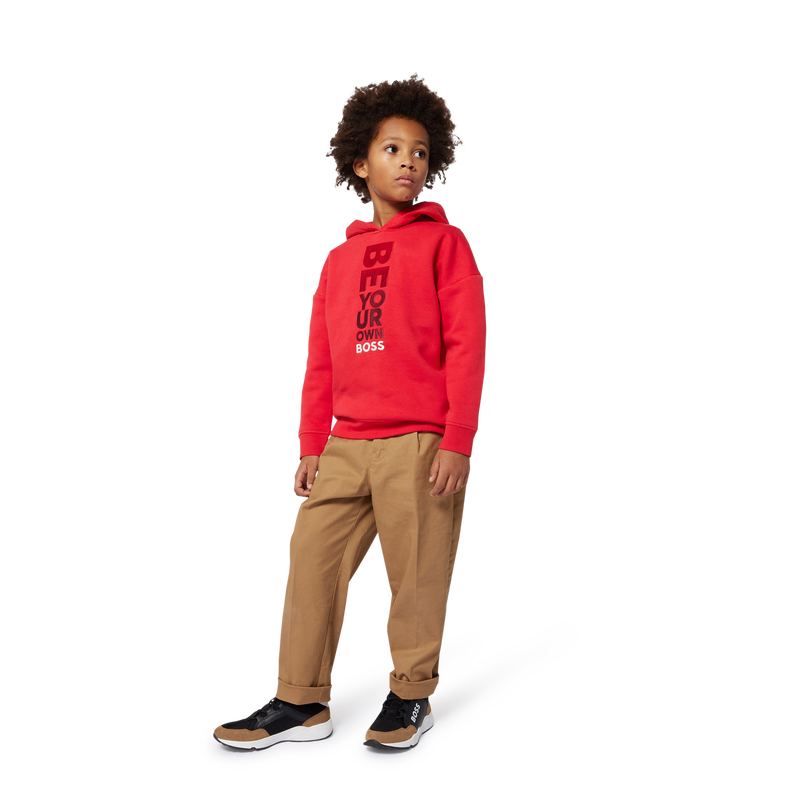 Plain Twill Chino Trousers BOSS 
                    BOY
