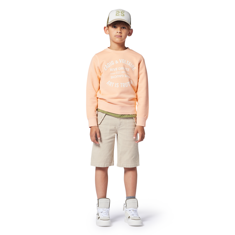 Embroidered Bermuda shorts ZADIG & VOLTAIRE 
                    BOY