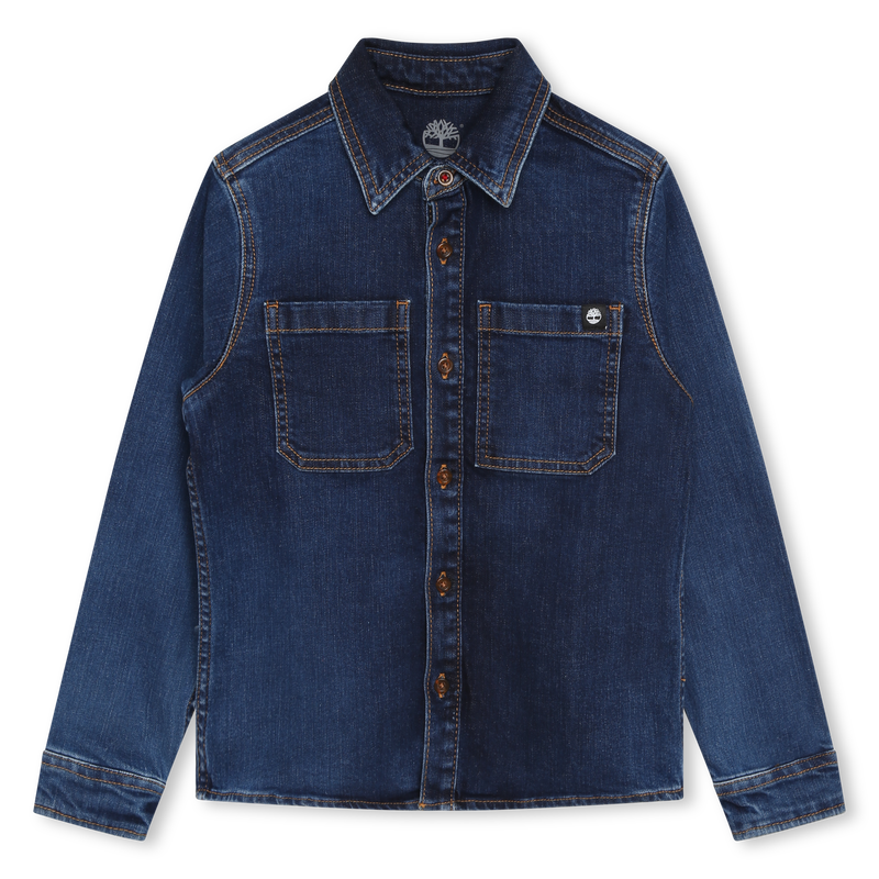 Buttoned denim shirt jacket TIMBERLAND 
                    BOY