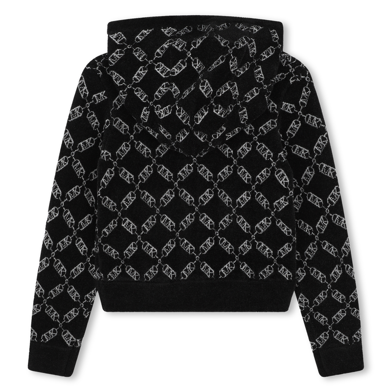 Zip-Up Hooded Cardigan MICHAEL KORS 
                    GIRL