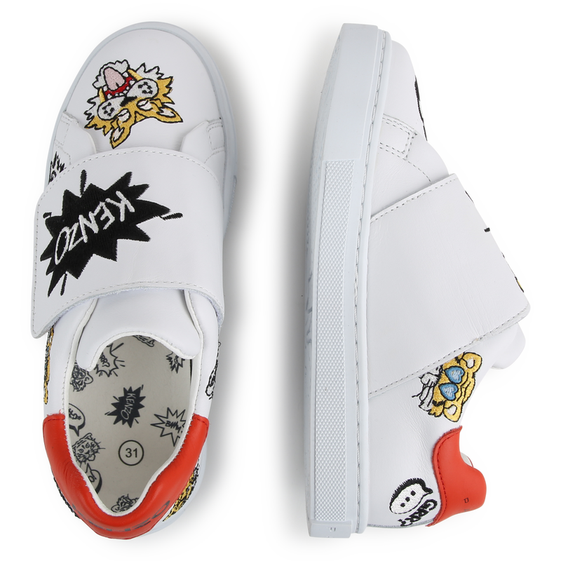 Leather Velcro sneakers KENZO KIDS 
                    UNISEX
