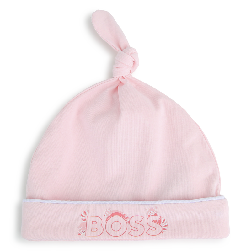 Fold-up brim newborn hat BOSS 
                    GIRL