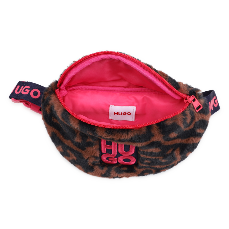 Printed Fleece Belt Bag HUGO 
                    GIRL