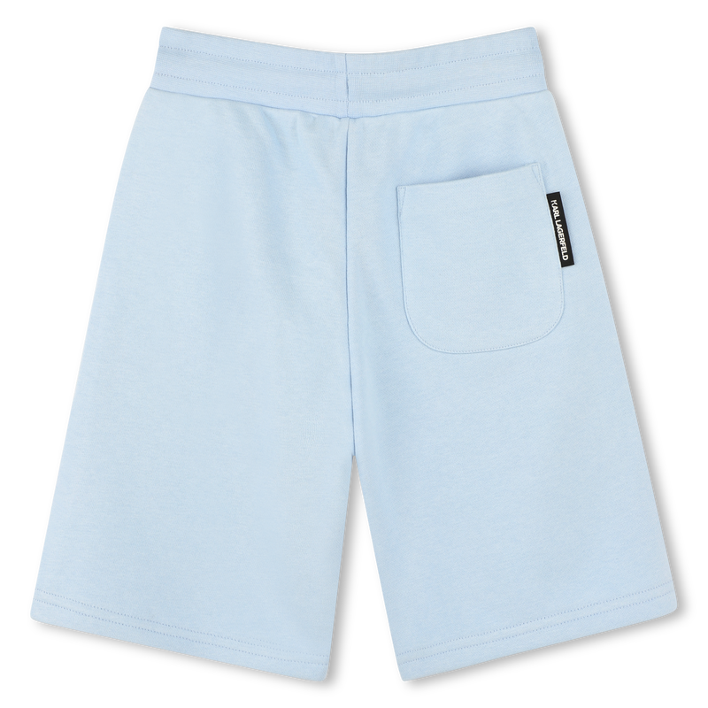 Elasticated cotton Bermudas KARL LAGERFELD KIDS 
                    BOY