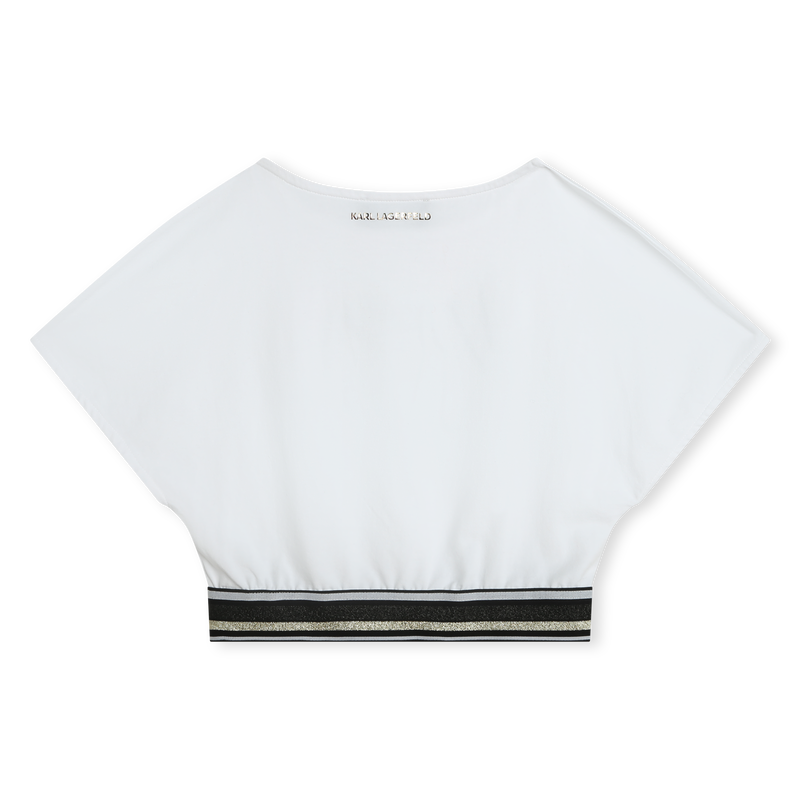 Elasticated Hem T-Shirt KARL LAGERFELD KIDS 
                    GIRL