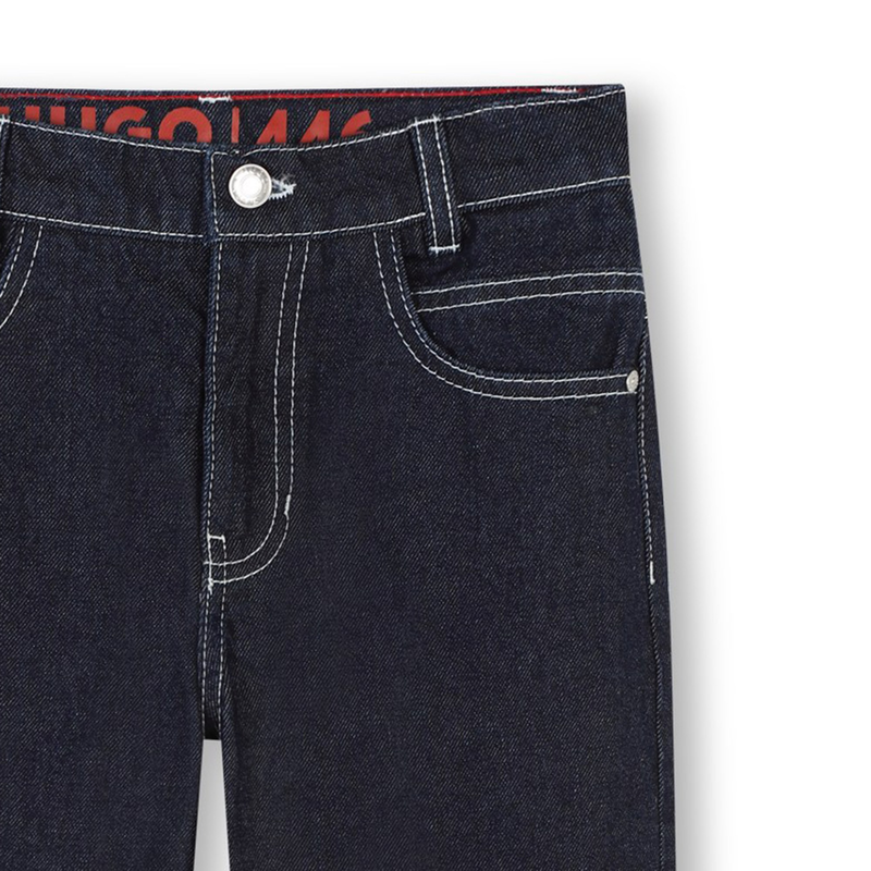 Relaxed Cotton Five-Pocket Jeans HUGO 
                    BOY