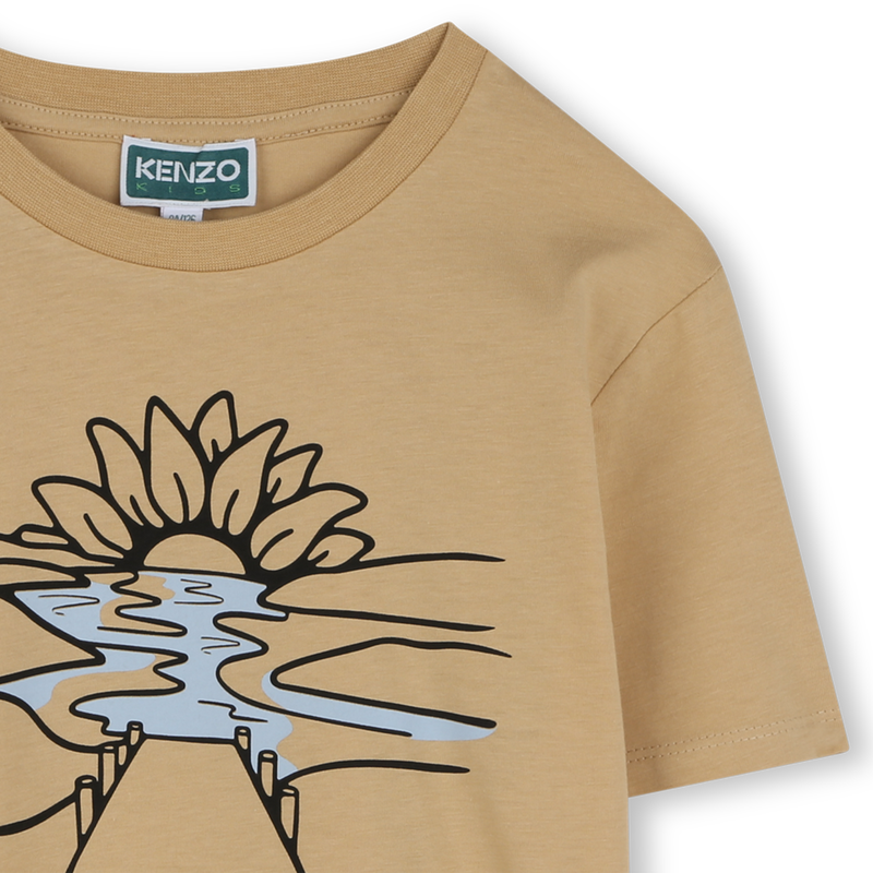 Short-sleeved cotton T-shirt KENZO KIDS 
                    BOY