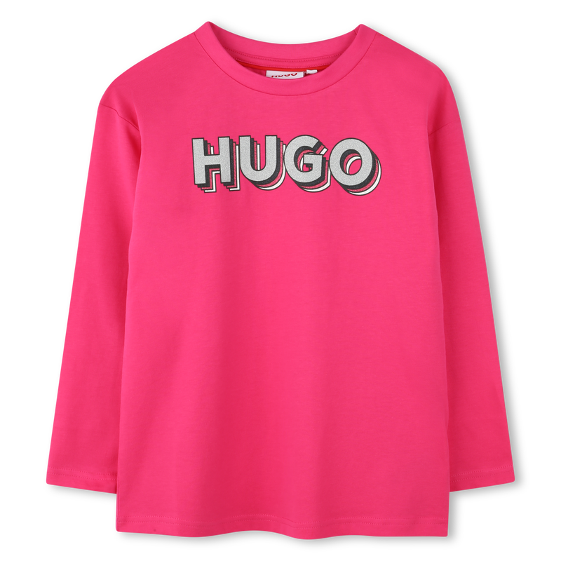 Logo Print T-Shirt HUGO 
                    GIRL