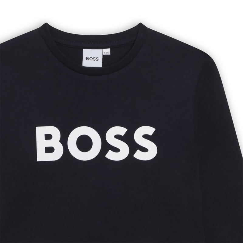 Long-sleeved cotton T-shirt BOSS 
                    BOY