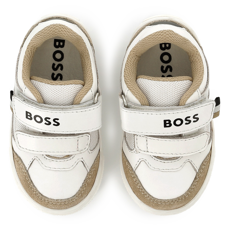 Leather Velcro sneakers BOSS 
                    BOY
