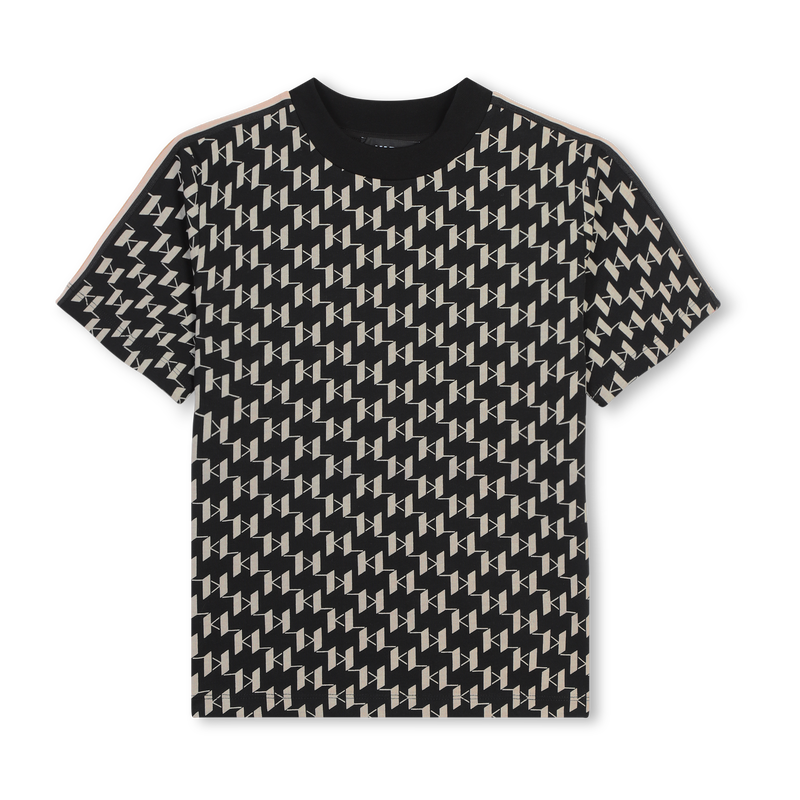 Short-Sleeved Cotton T-Shirt KARL LAGERFELD KIDS 
                    BOY