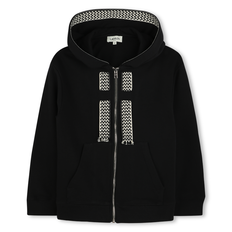 Fleece zip-up sweatshirt LANVIN 
                    BOY