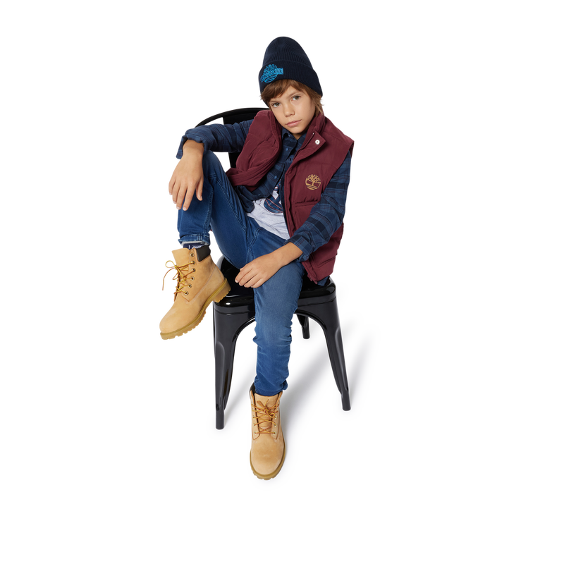 Embroidered Knit Hat TIMBERLAND 
                    BOY