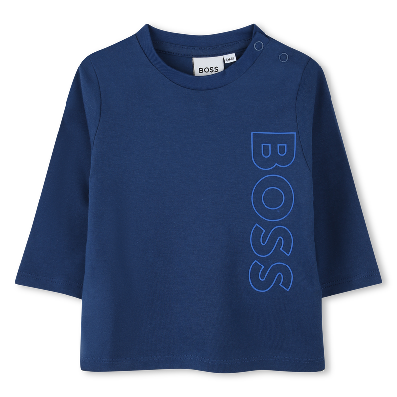 Cotton Long-Sleeve BOSS 
                    BOY
