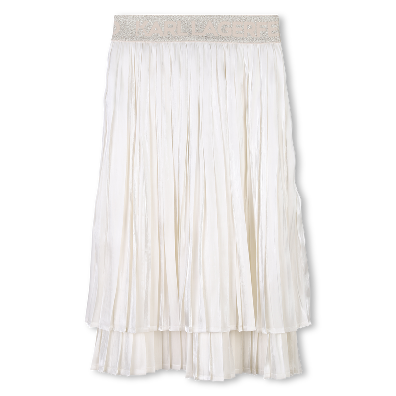 Pleated voile skirt KARL LAGERFELD KIDS 
                    GIRL