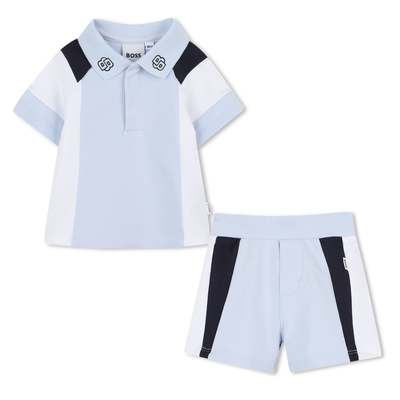 Polo shirt and shorts set BOSS 
                    BOY