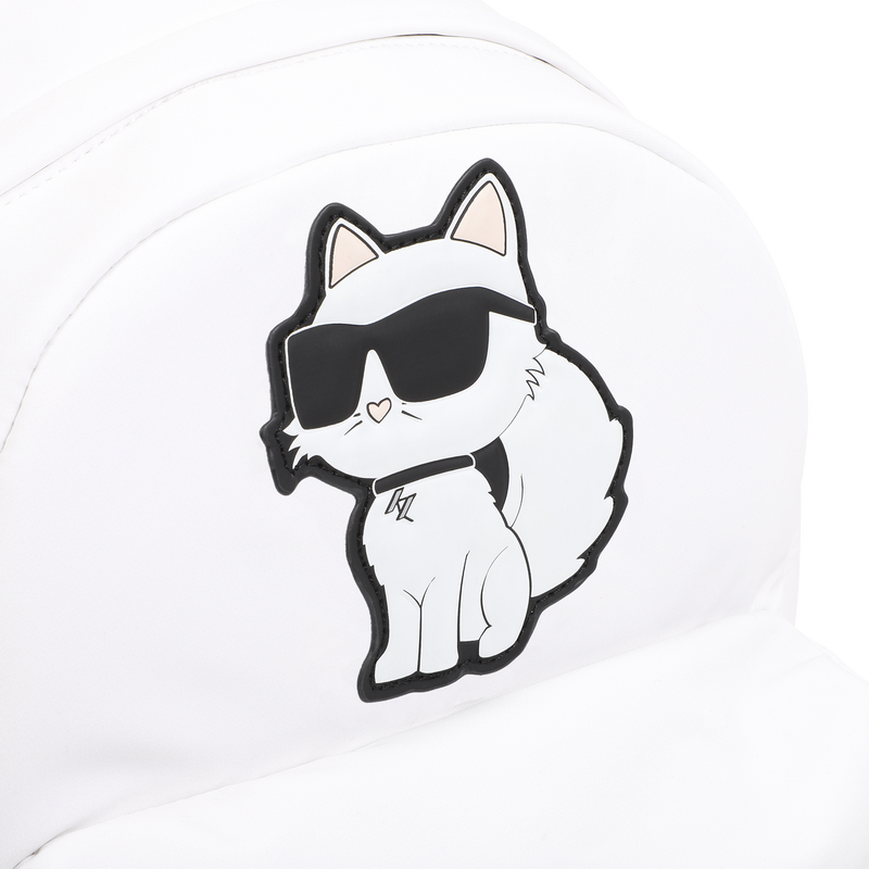 Small backpack with badge KARL LAGERFELD KIDS 
                    GIRL