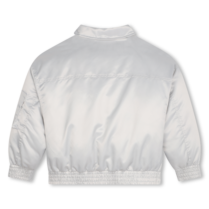 Zip-Up Satin-Finish Jacket DKNY 
                    GIRL