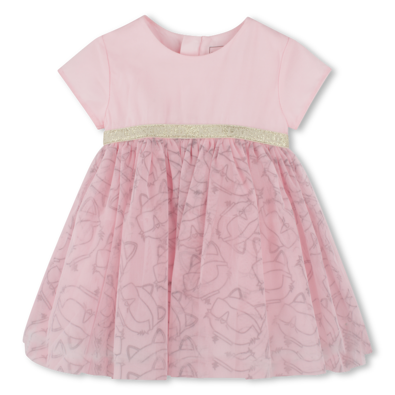 Formal dress with print KARL LAGERFELD KIDS 
                    GIRL