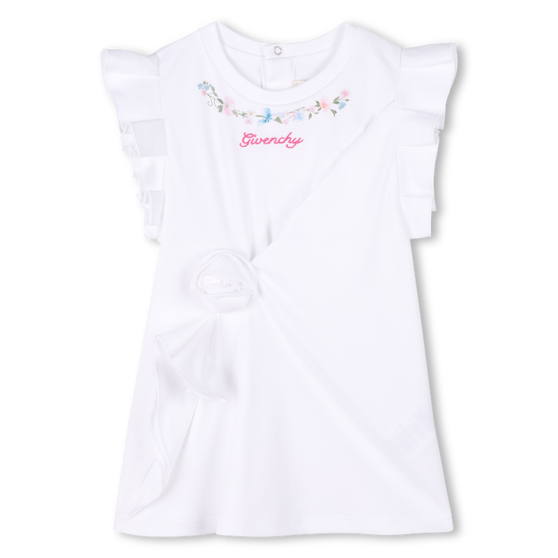 Snap fastener cotton dress GIVENCHY 
                    GIRL