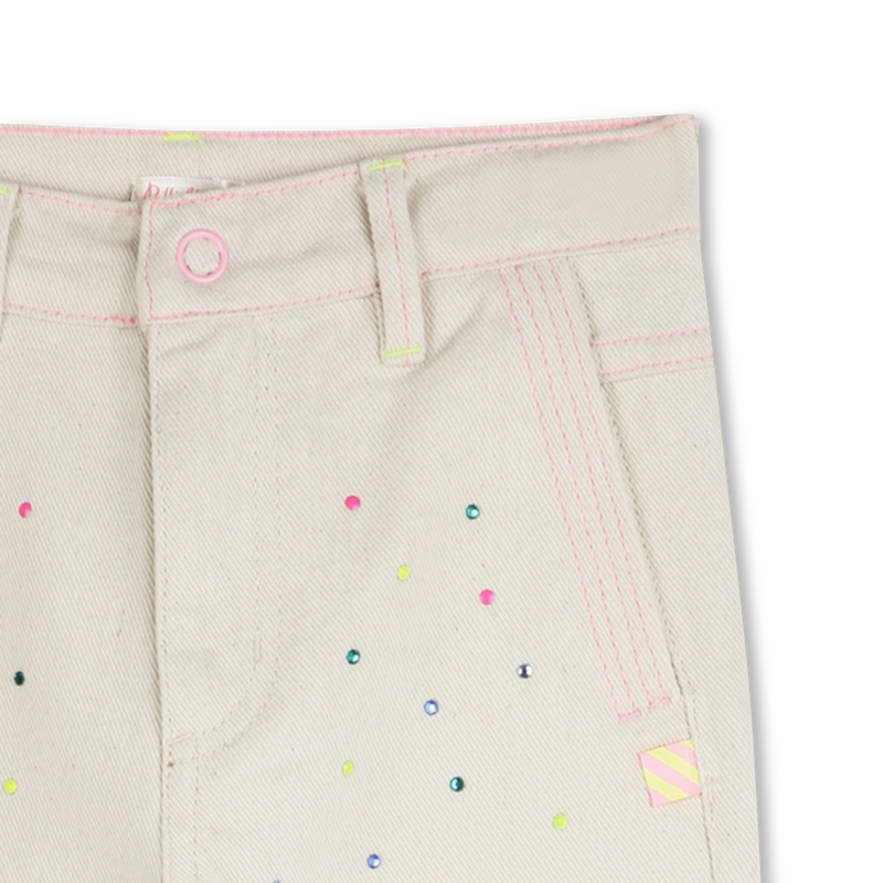 Studded cotton trousers BILLIEBLUSH 
                    GIRL
