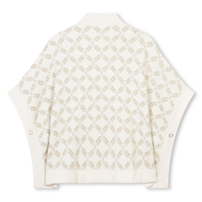 Zip-Up Knit Cape MICHAEL KORS 
                    GIRL