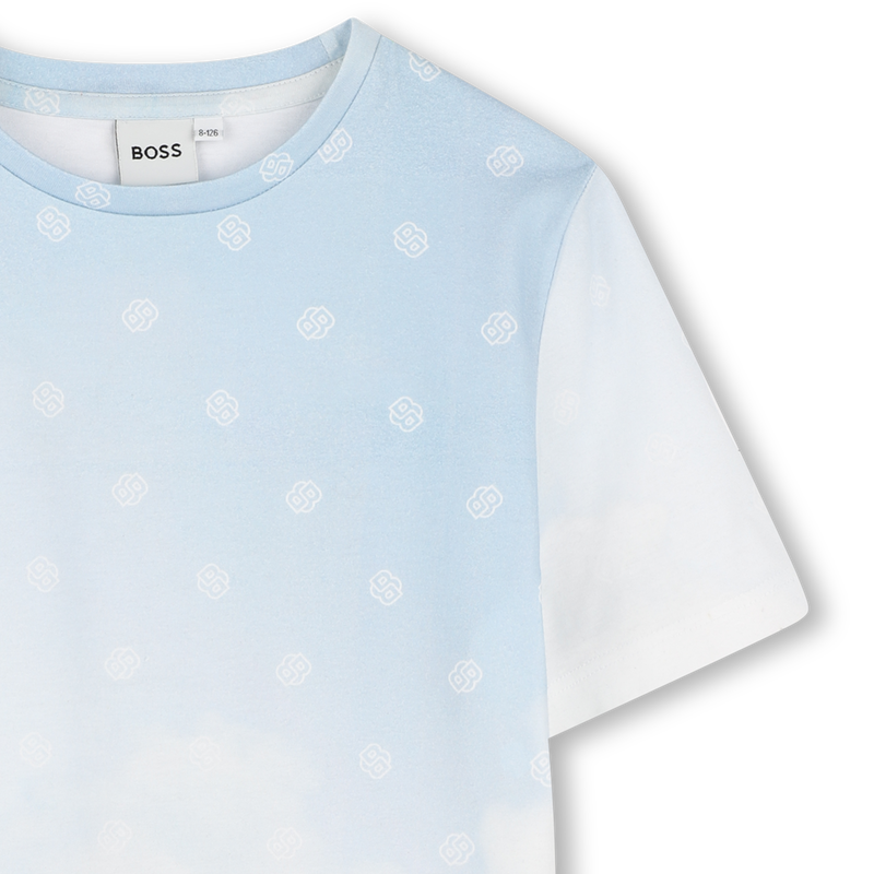 Printed cotton T-shirt BOSS 
                    BOY