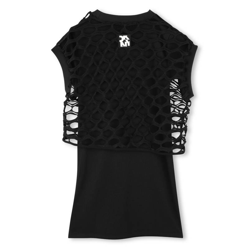 2-in-1 short-sleeved dress DKNY 
                    GIRL