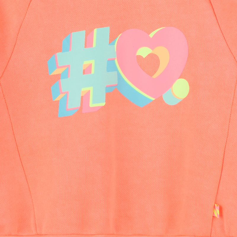 Dyed fleece sweatshirt BILLIEBLUSH 
                    GIRL