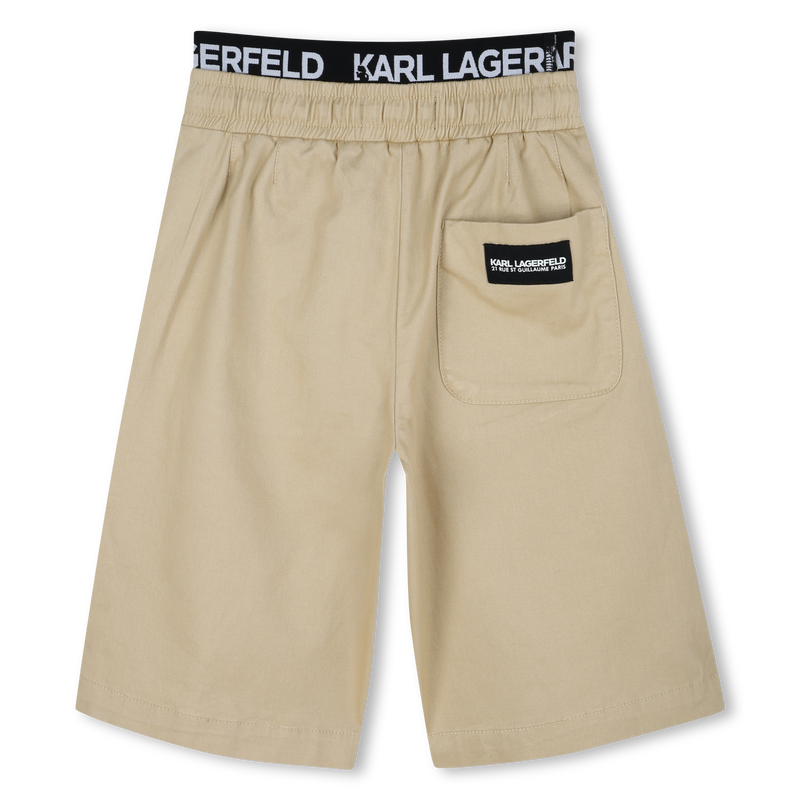 Twill Bermuda shorts KARL LAGERFELD KIDS 
                    BOY