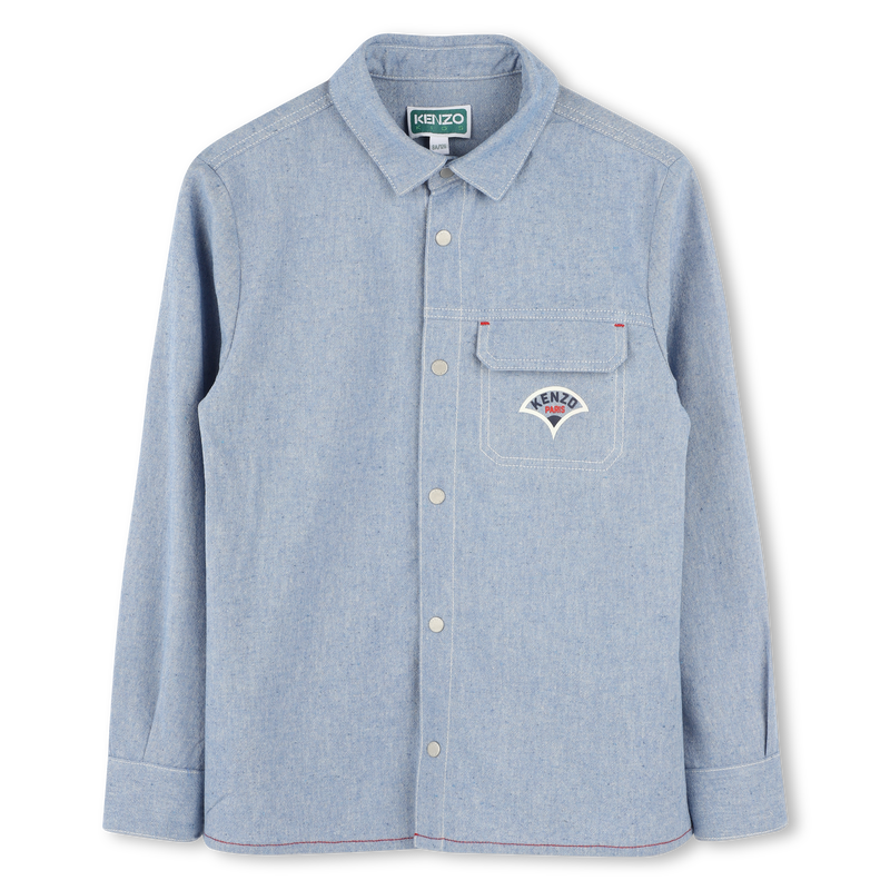 Long-sleeved cotton shirt KENZO KIDS 
                    BOY