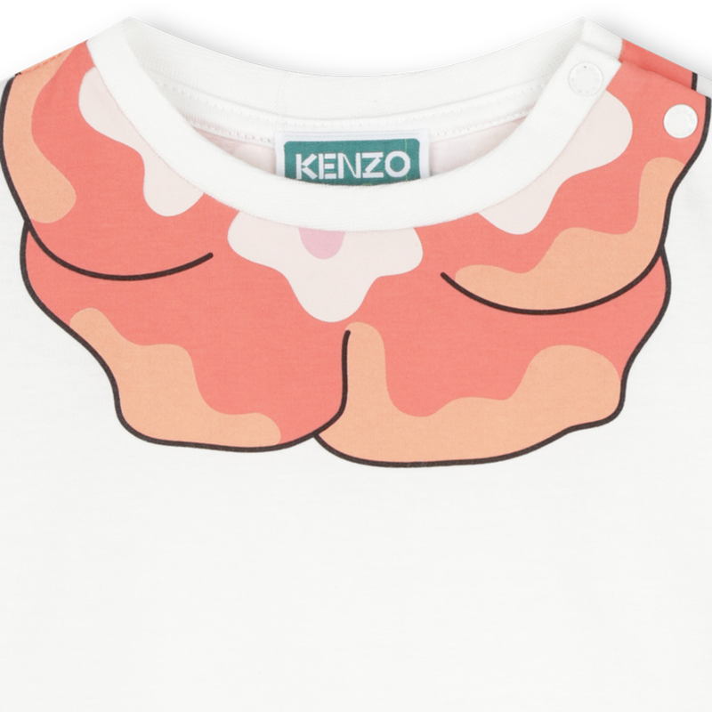 Short-sleeved cotton dress KENZO KIDS 
                    GIRL