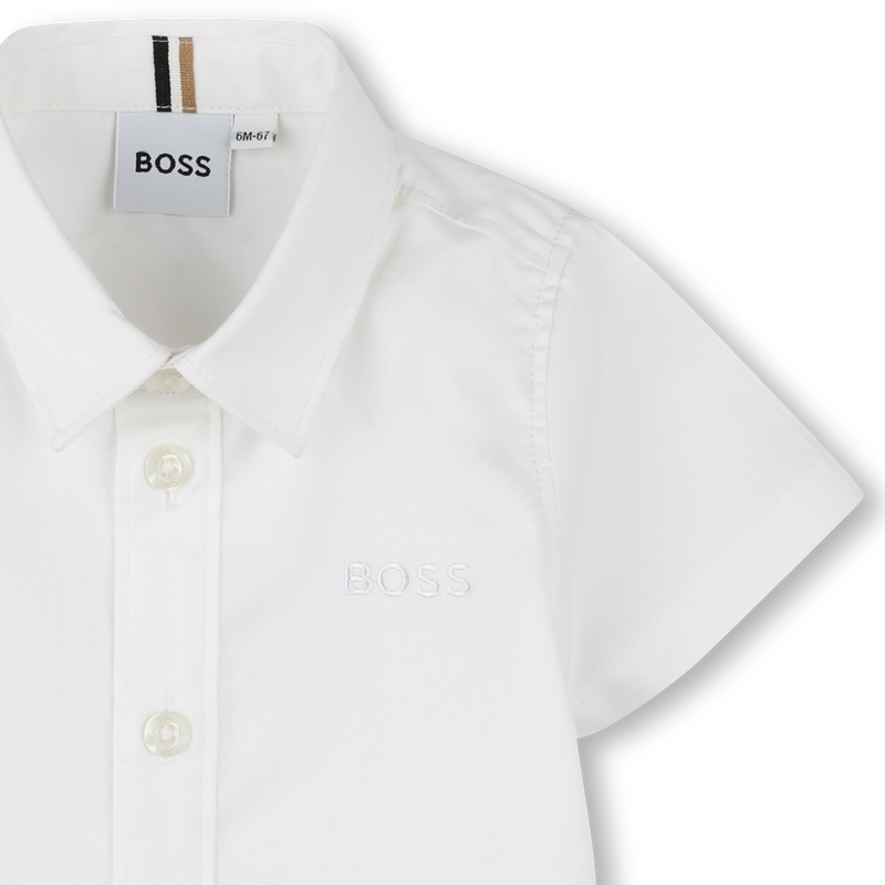Short-sleeved cotton shirt BOSS 
                    BOY